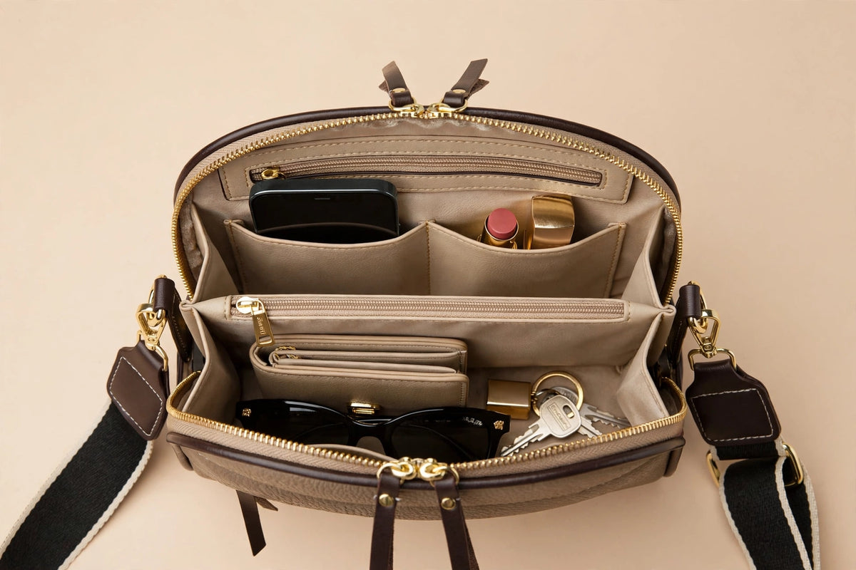 DAOLAPU Milano Dome Crossbody Bag - Vintage Designer Handbag
