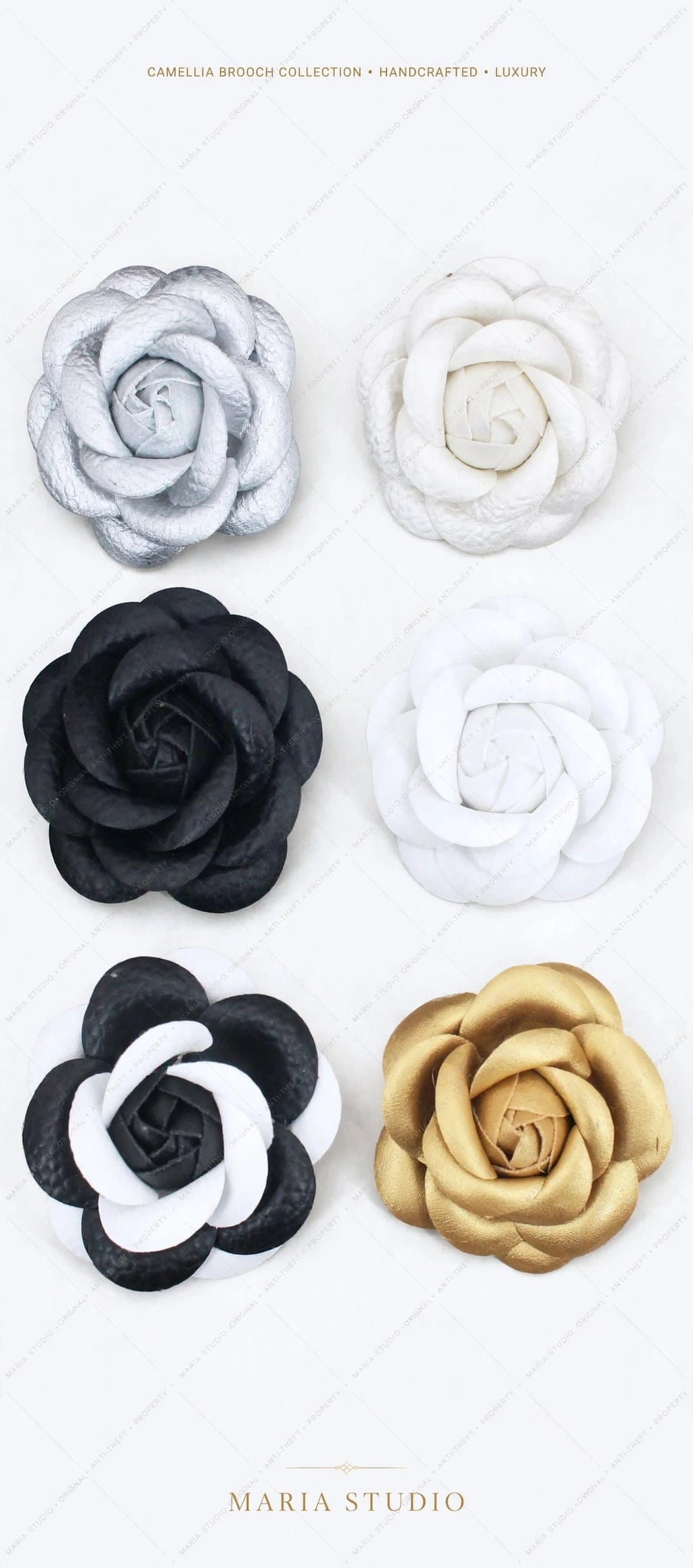 Chanel-Inspired Camellia Brooch
Price: $12.99
★★★★★ 4.8 (367+ sold)

Elevate any outfit instantly.

The iconic Camellia flower brooch — inspired by Chanel — crafted from premium faux leather with a handmade feel. Lightweight, elegant.